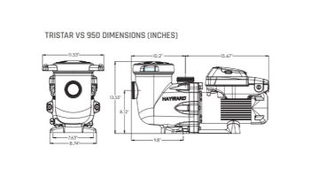 Hayward TriStar VS Variable Speed Pool Pump | 2.7HP 230V | W3SP3206VSP