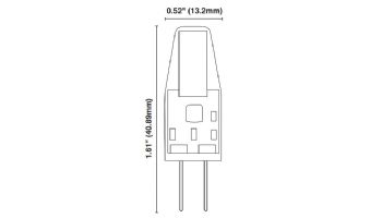 Sollos ProLED Omnidirectional IP65 JC Series LED Lamp | Omindirectional, IP65 Rated, Silicon | 15V Equivalent to 20W | G4 Base | JC3-830-OMNI-IP65-LED | 81996