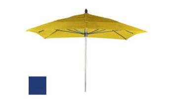 Ledge Lounger Choice Umbrella | 8' Octagon 1.5" White Pole | Standard Fabric Mediterranean Blue | LL-U-C-8OPP-W-STD-4652