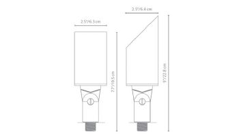 FX Luminaire LR Standard Premium Up Light | No Lamp | Copper Finish | LRNLLSCU