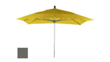 Ledge Lounger Choice Umbrella | 8' Octagon 1.5" White Pole | Standard Fabric Charcoal Grey | LL-U-C-8OPP-W-STD-4644