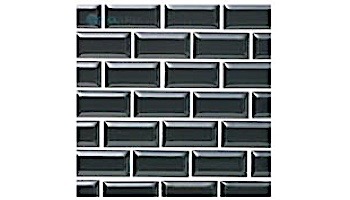 Cepac Tile Chelsea 1x2 Series Tile | Bright Black | CHL-2B