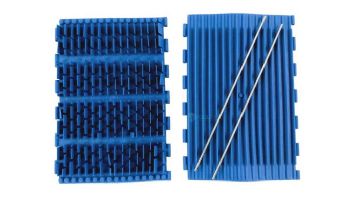 Aqua Products Brush Rubber EZ Size 12 | Blue | Brush+2 Pins | APSP3016BL