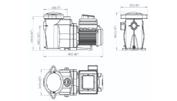 CaliMar® Variable Speed Pool Pump | 1.5HP | CMAR15VS1.5