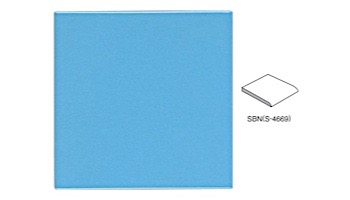 Cepac Tile Solid 6x6 Glossy Series Trim SBN S-4669 | Pool Blue | #925 SBN