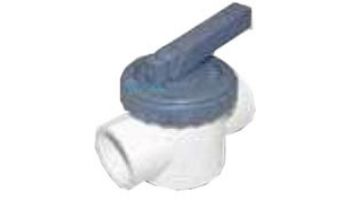 Waterco Fulflo 2 Way Valve Teflon Seal 1.5" | White with Gray Top | 14842