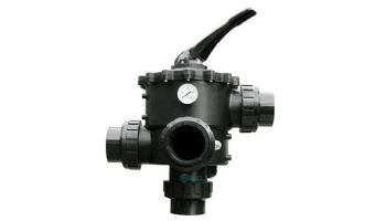 Waterco Multiport Valve for use with Sand Filters | 1.5" Top Mount Valve for Clamp Style T-Series Filters - No Unions Praher | 2280445PA | 2280445P | 2280445