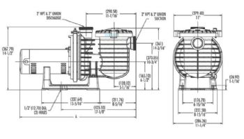 Sta-Rite Max-E-Pro 1HP Standard Efficient Full Rated Pool Pump 115/230V | P6R6E-206L