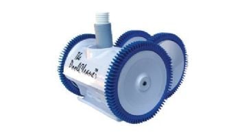 Poolvergnuegen PoolCleaner 4-Wheel Suction Side Cleaner | White Blue Model | 896584000-020