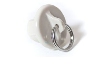 Coolaroo 19mm Tube End Cap with Ring | White | Z 11-BRCW