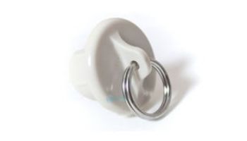 Coolaroo 19mm Tube End Cap with Ring | White | Z 11-BRCW
