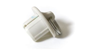 Coolaroo 19mm Tube End Cap with Ring | White | Z 11-BRCW