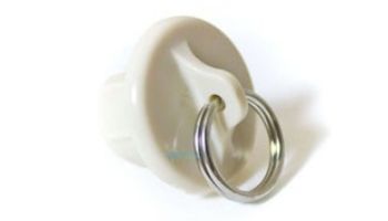 Coolaroo 19mm Tube End Cap with Ring | White | Z 11-BRCW