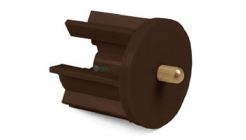 Coolaroo 40 mm Idle End Plug Rib | Brown | Z 1-IPBR