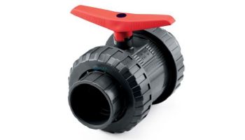 Jandy Heavy Duty Double Union Ball Valve | 1/2" PVC | Grey | BVDU005