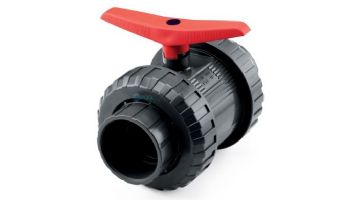 Jandy Heavy Duty Double Union Ball Valve | 2" PVC | Grey | BVDU020