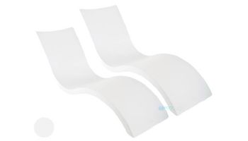 Ledge Lounger Signature Collection Two-Chaise Bundle | White | LL-SG-C-W