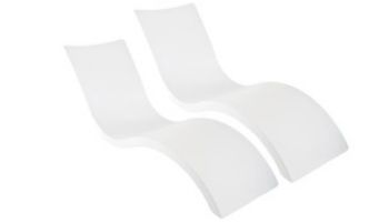 Ledge Lounger Signature Collection Two-Chaise Bundle | White | LL-SG-C-W