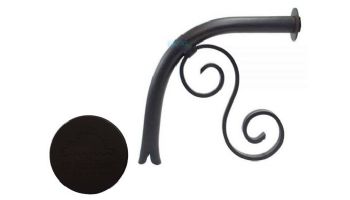 Black Oak Foundry Large Droop Spout with Mini Backplate | Oil Rubbed Bronze Finish | S7710-ORB