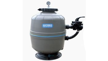 Waterco Exotuf Plus 28" E702 8" Deep Bed Clamp Tank Side Mount Filter with Multiport Valve | 2260294A