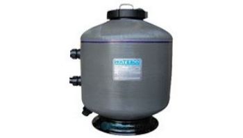 Waterco SM900 36" Side Mount Sand Filter | Black | 12" Neck with Clear Lid and 2.5" Connections | 7.01 Sq. Ft. 140 GPM | 22001236465NA