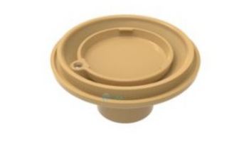 Color Match 2"S Adjustable Pebble Top Floor Inlet | Tan | PTFR-08