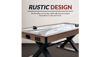 Hathaway Excalibur 6-Ft. Air Hockey Table with LED Scoring and Table Tennis Top | BG50337