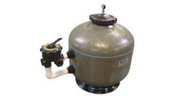 Waterco HRV 24" High Pressure Side Mount Fiberglass Sand Filter with Multiport Valve | 3.1 Sq. Ft. 63 GPM | 222072485 | 222072485NA