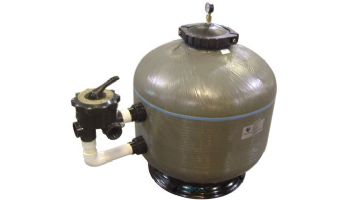 Waterco HRV 30" High Pressure Side Mount Fiberglass Sand Filter with 2" Connections | 4.9 Sq. Ft. 98 GPM | 222073085 | 222073085NA