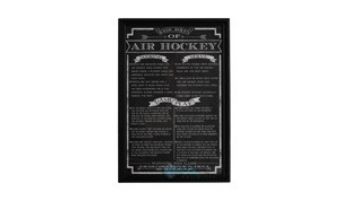 Hathaway Air Hockey Game Rules Wall Art | NG2029AH BG2029AH