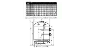 Waterco Micron SMDD900 36" Commercial Side Mount Deep Bed Sand Filter | 4" Flange Connections 118 PSI | 22499008104NA | 30499008104NA