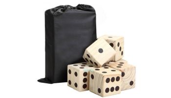 Hathaway High Roller Yard Dice Set with Black Nylon Storage Bag | BG3150