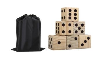 Hathaway High Roller Yard Dice Set with Black Nylon Storage Bag | BG3150