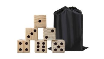 Hathaway High Roller Yard Dice Set with Black Nylon Storage Bag | BG3150