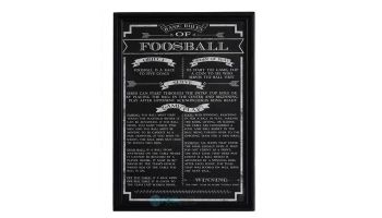 Hathaway Foosball Game Rules Wall Art | NG2029FB BG2029FB