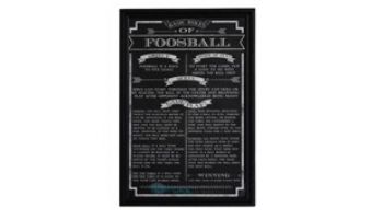 Hathaway Foosball Game Rules Wall Art | NG2029FB BG2029FB