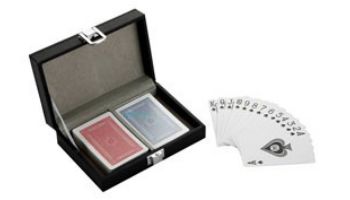 Hathaway Monte Carlo Dual Deck Standard Playing Cards with Case | NG2368 BG2368