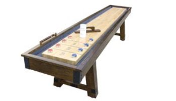 Hathaway Cheyenne 12-Foot Shuffleboard Table | Rustic Oak Finish | BG50354