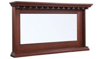 Hathaway Seville 62-In Hardwood Back Bar Mirror | Mahogany Finish | NG2729 BG2729