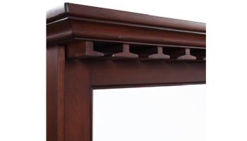 Hathaway Seville 62-In Hardwood Back Bar Mirror | Mahogany Finish | NG2729 BG2729