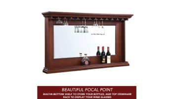 Hathaway Seville 62-In Hardwood Back Bar Mirror | Mahogany Finish | NG2729 BG2729