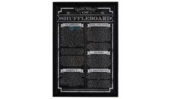 Hathaway Shuffleboard Game Rules Wall Art | NG2029SH BG2029SH