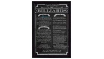 Hathaway Shuffleboard Game Rules Wall Art | NG2029SH BG2029SH