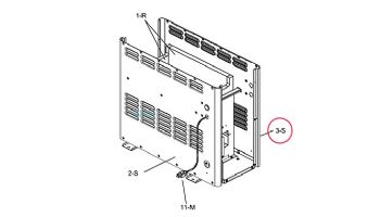 Raypak Jacket Right Side Panel | 014897F