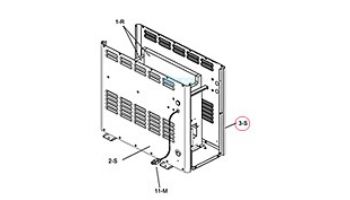 Raypak Jacket Right Side Panel | 014897F