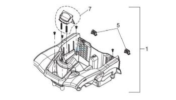 Polaris Quattro Sport Main Housing | Blue | R0836100