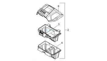 Polaris Quattro Sport Filter Canister Assembly | Blue | R0836200