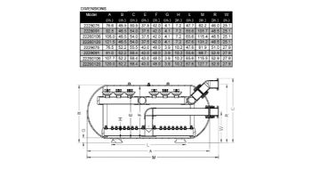 Waterco Micron Commercial Horizontal Sand Filter | 48" X 91 " | Left-Manway Flange | 27.6 Square Foot | 2229091L