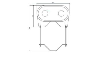 Waterco Dual Pressure Gauge Panel-Differential Pressure 4Bar | 60 PSI | W22345A