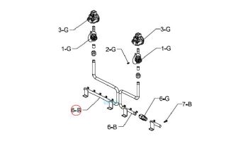 Raypak Manifold Lower | 009616F